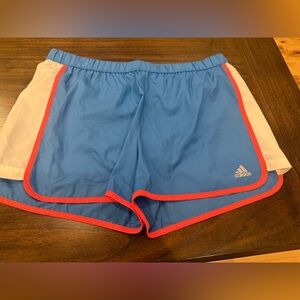 Women’s Adidas Clima365 Blue Lined Running Shorts Size Large Like New Condition